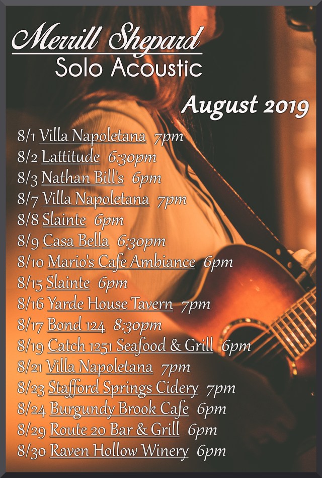 AUGUST SHOWS 2019